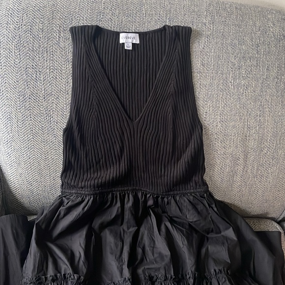 Evereve Arya Mixed Media Dress Size: Large - Picture 6 of 13